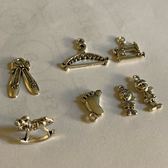 Lot of 7 charms/pendants Mom theme for jewelry - Picture 8 of 8